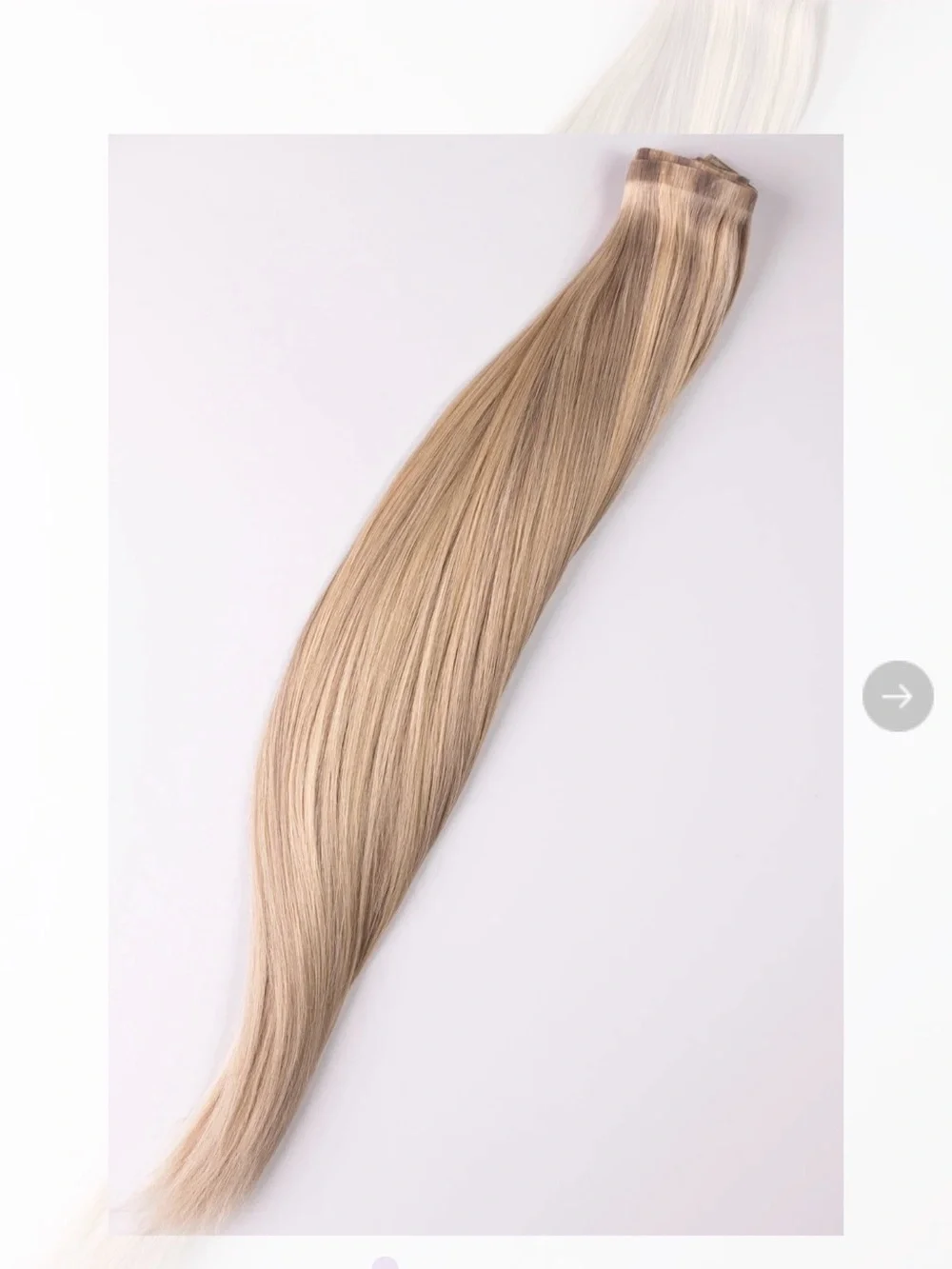 24” Beige Blonde Clip-In Extensions BFB Hair